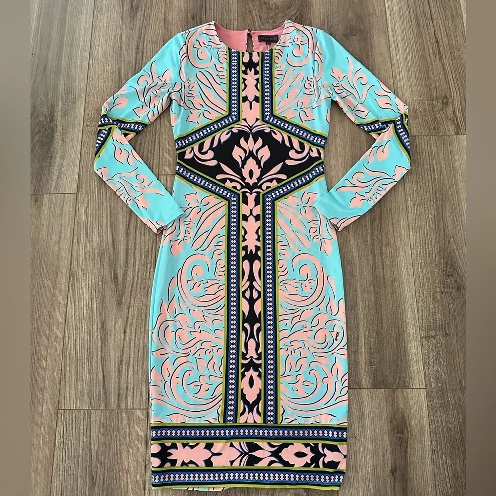 NWOT Hale Bob Oksana Microfiber Jersey Dress XS - Picture 3 of 11